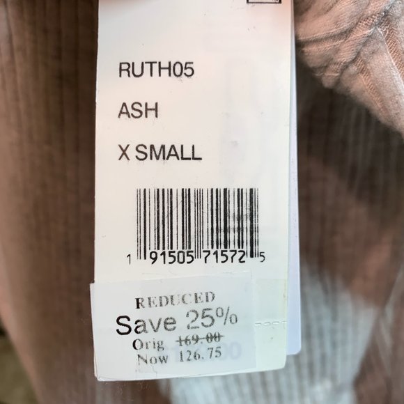 VELVET By Graham & Spencer Womens Gray Cowl Neck Ribbed Pullover Sweater XS NWT - Picture 5 of 11